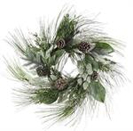 24" Blue spruce pinecone wreath
