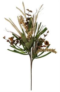 32" Flower/leaf/grass spray