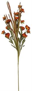 35.5" Paper Daisy/Grass Spray, Orange