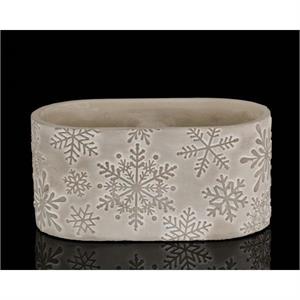 9x5x4.25 cement snowflake