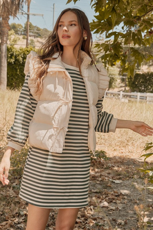 Cropped Puffer Vest