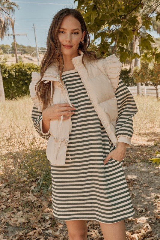 Cropped Puffer Vest