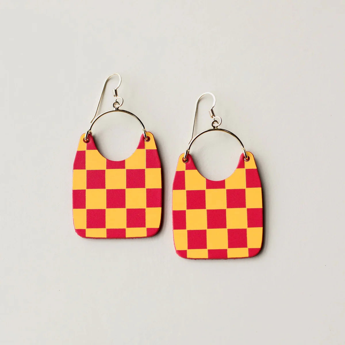ISU and Iowa Checkmate Charlie earrings