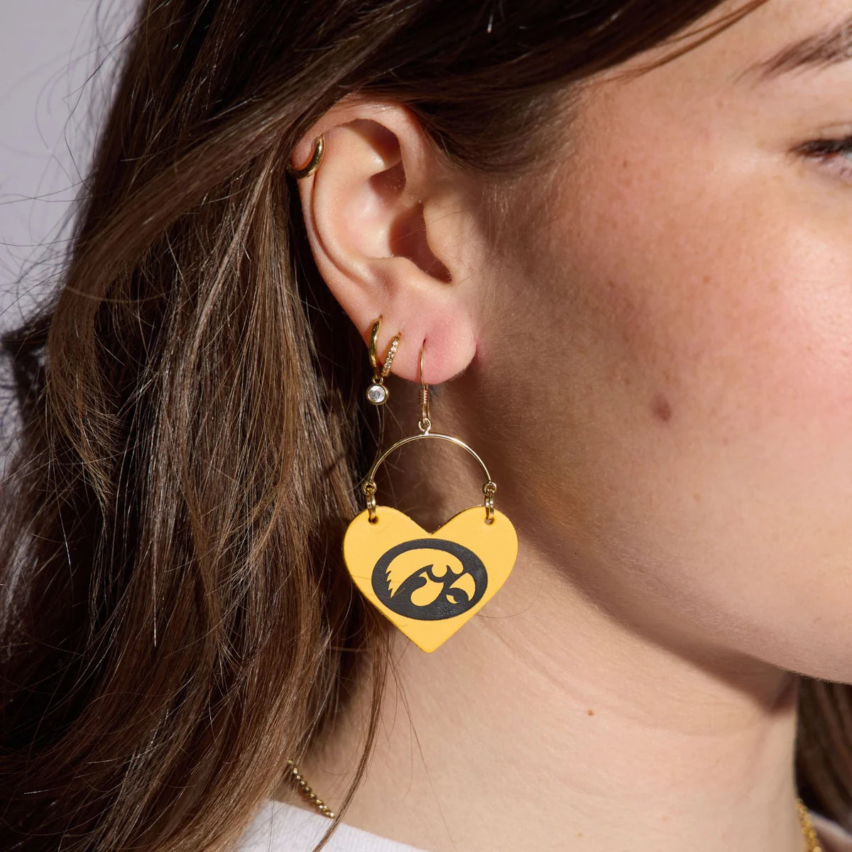 Iowa Heart Earring