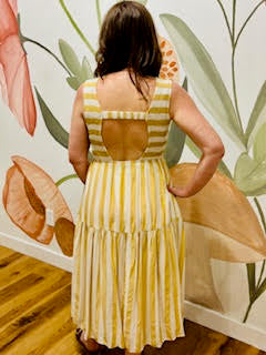Smocked modice midi dress