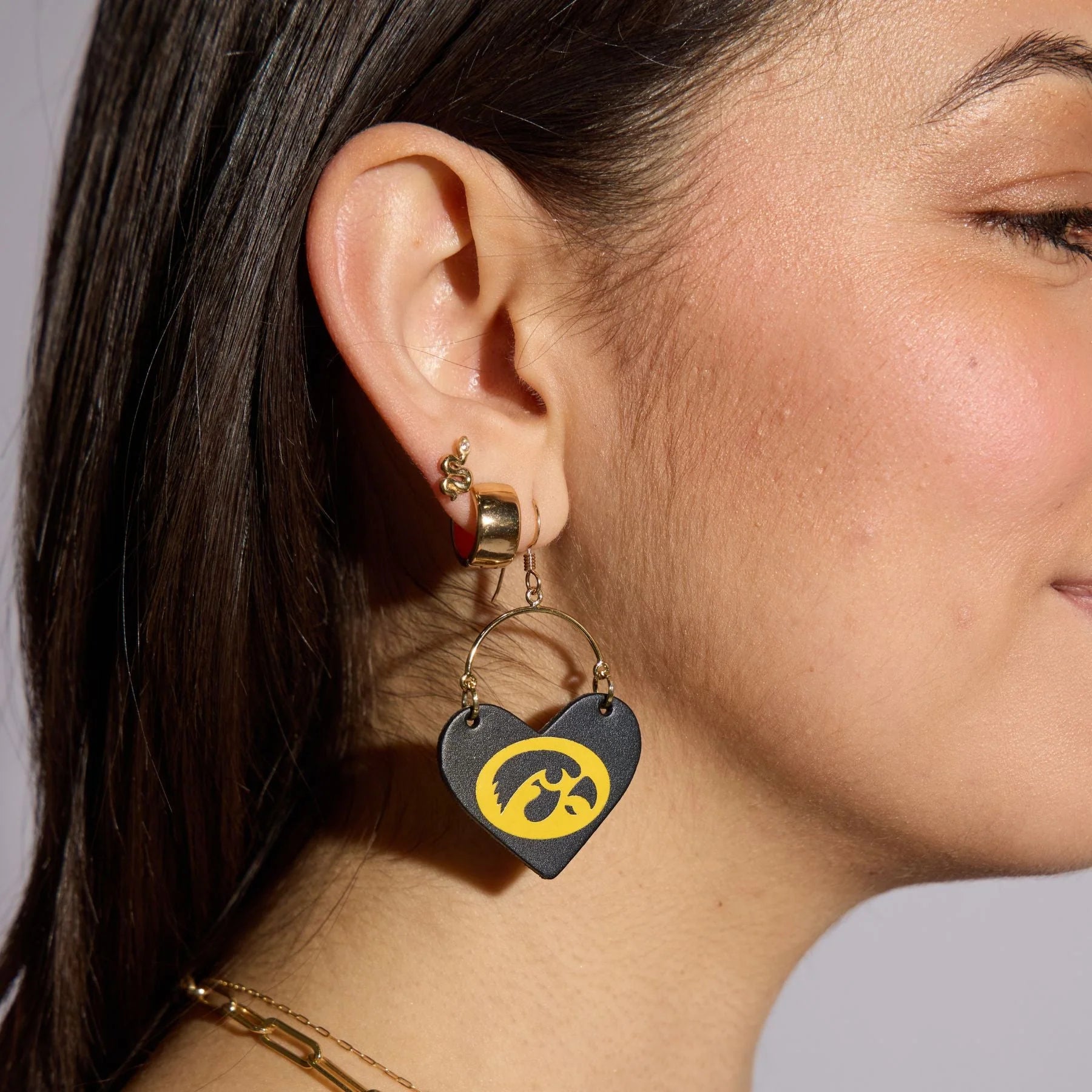 Iowa Heart Earring