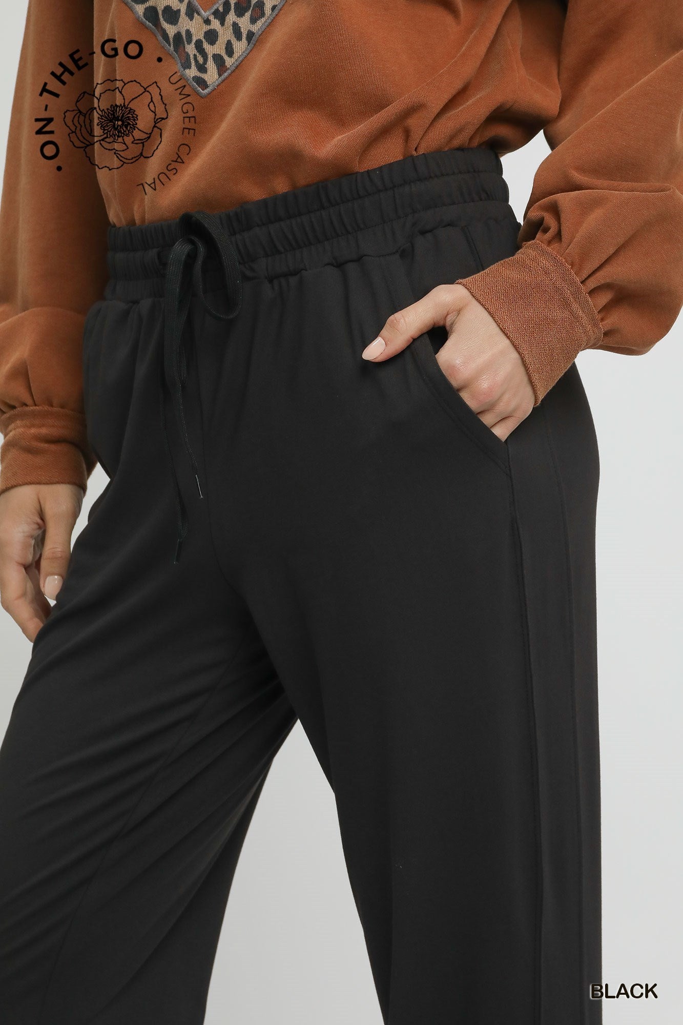 Elastic Drawstring Joggers