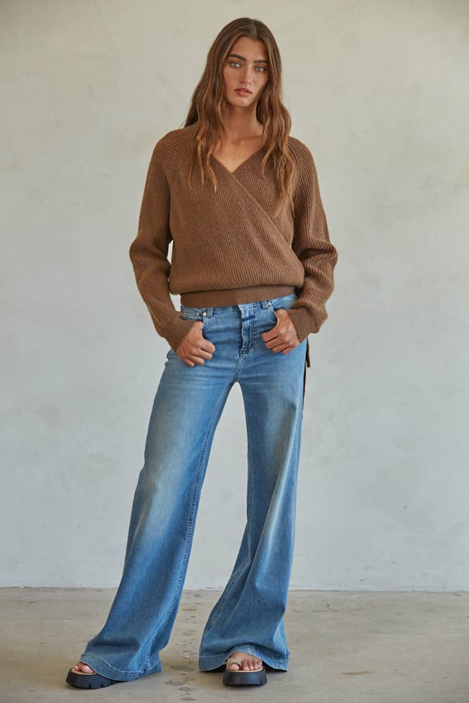 Knit Wrap Ballet Sweater