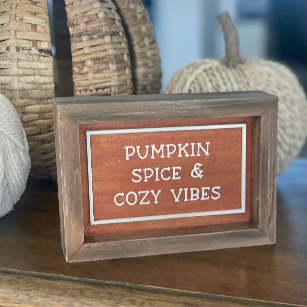 Pumpkin Spice/Wish You a Merry Christmas Sign (Reversible)