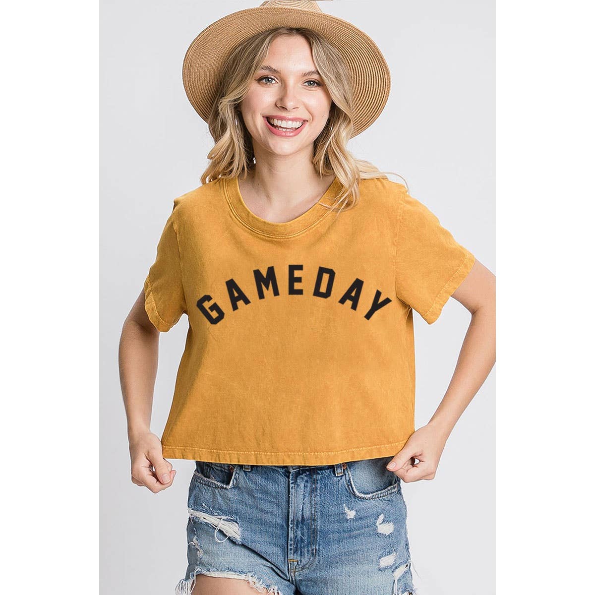 GAME DAY MINERAL CROP TOP