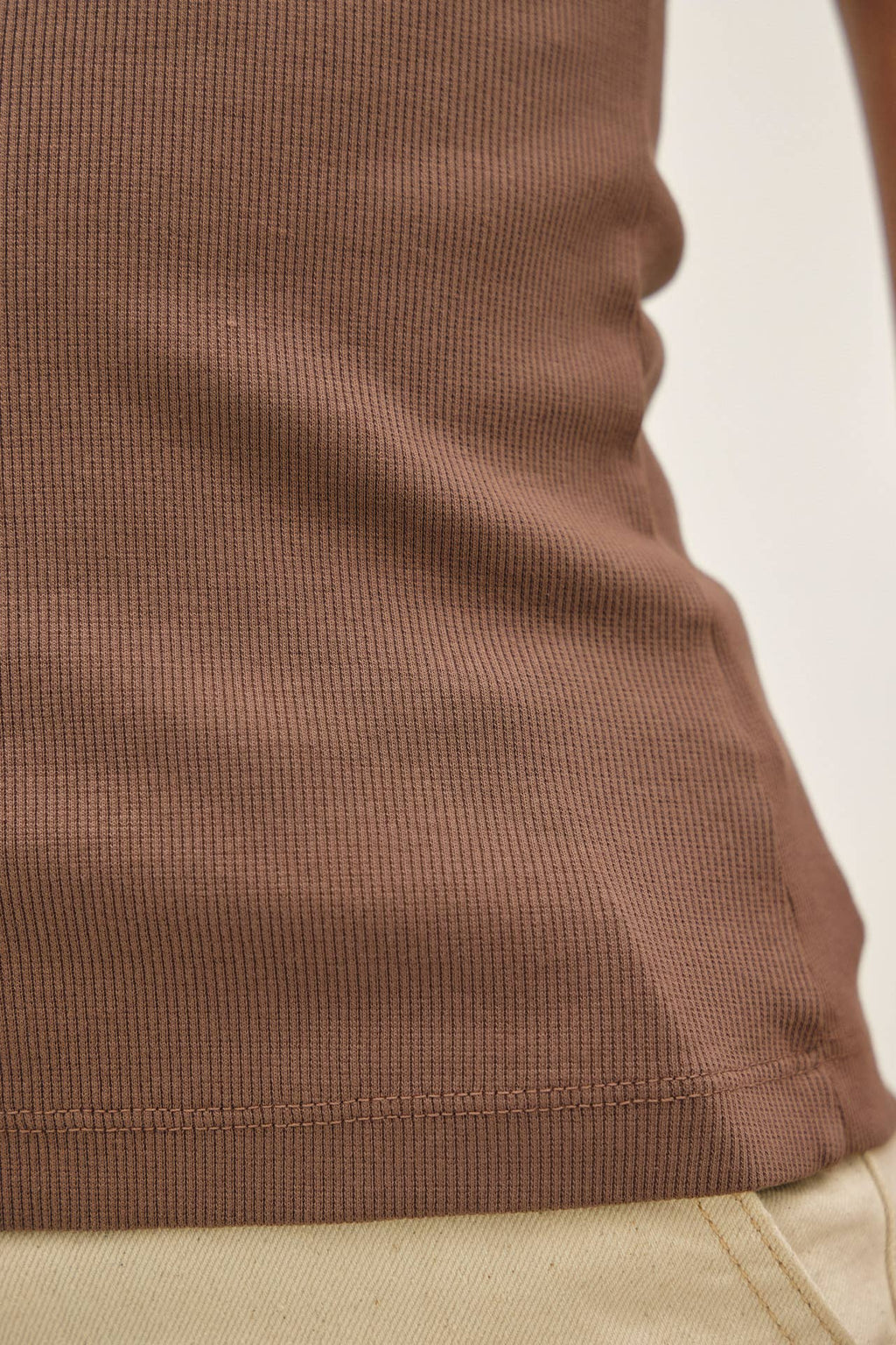COTTON GARMENT DYED ROUND NECK TANK