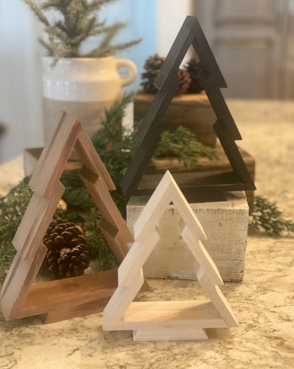 Sm. White Wash Hollow Christmas Tree