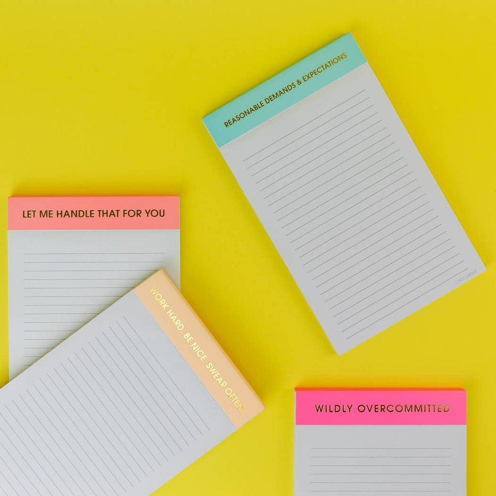 Wildly Overcommitted - Lined Notepad, To-Do List
