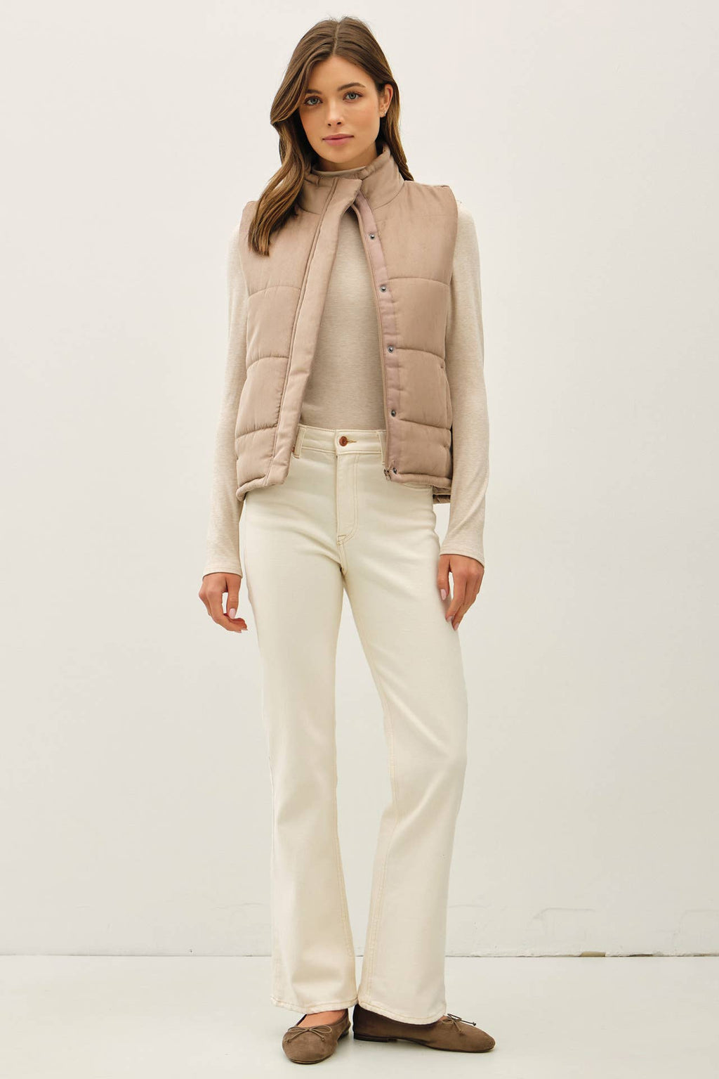Brushed Puffer Vest