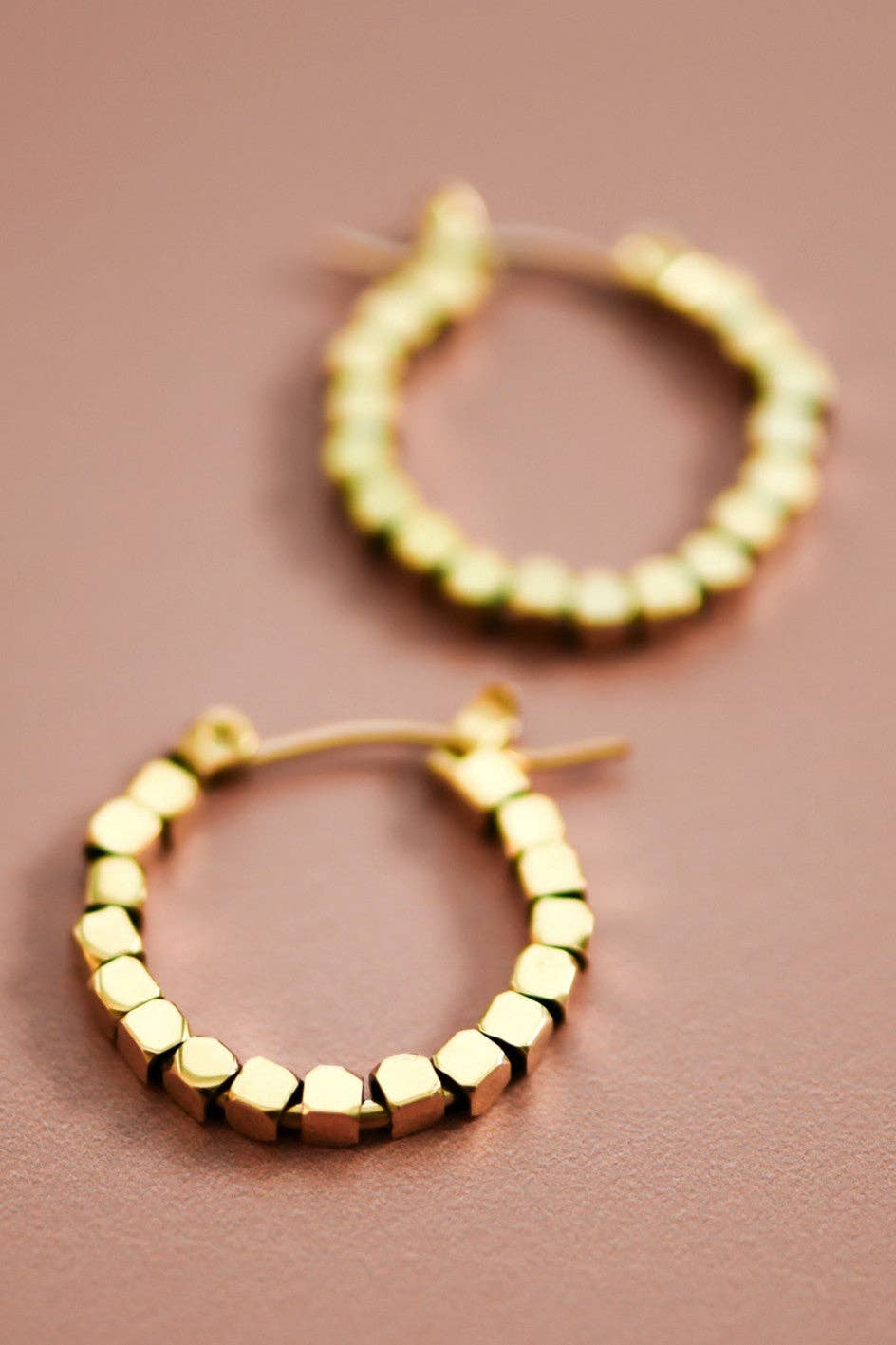 18K Gold Plated Waterproof Stainless Steel Hoop Earrings