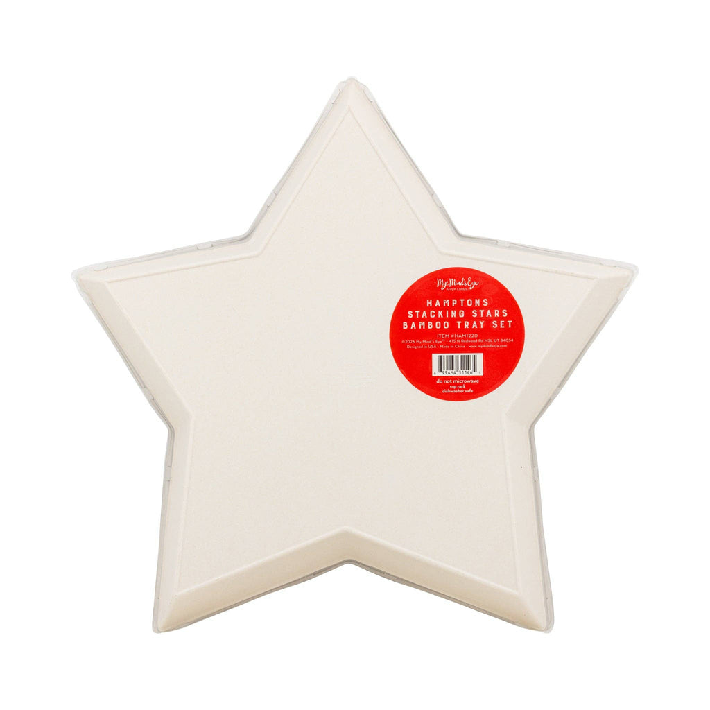 Stacking Stars Bamboo Tray Set