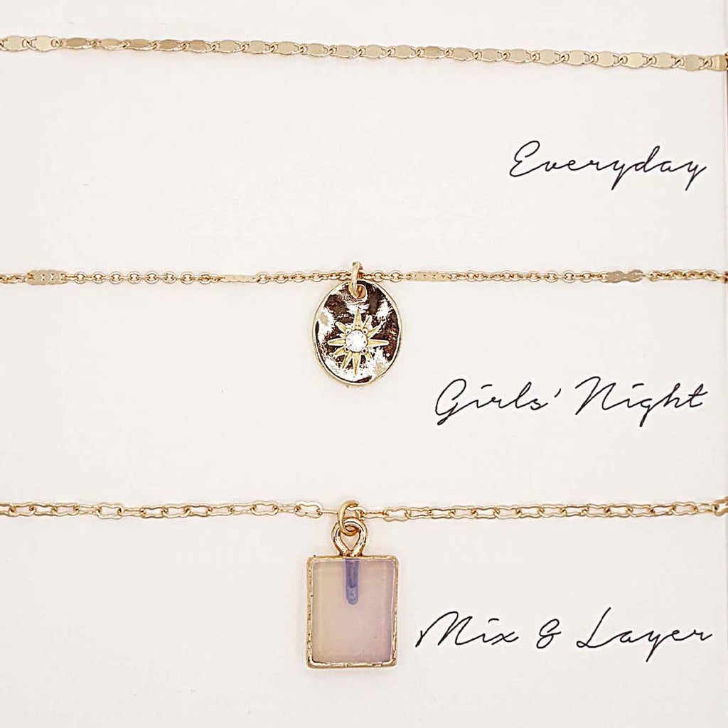 3PC Assorted Layering Pendant Necklace Gift Set