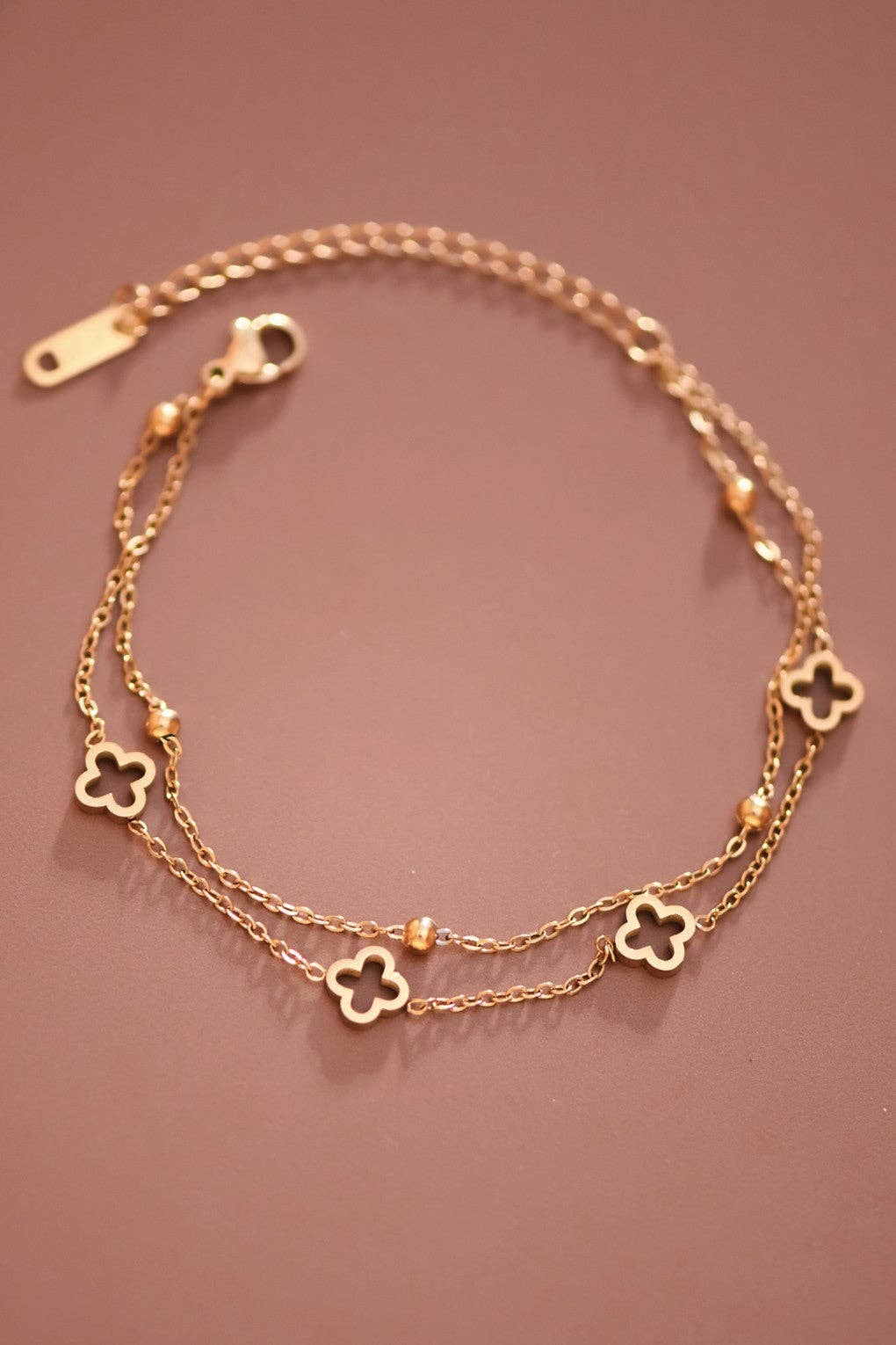 18K Gold PVD Plated Waterproof Stainless Steel Chain Bracelet