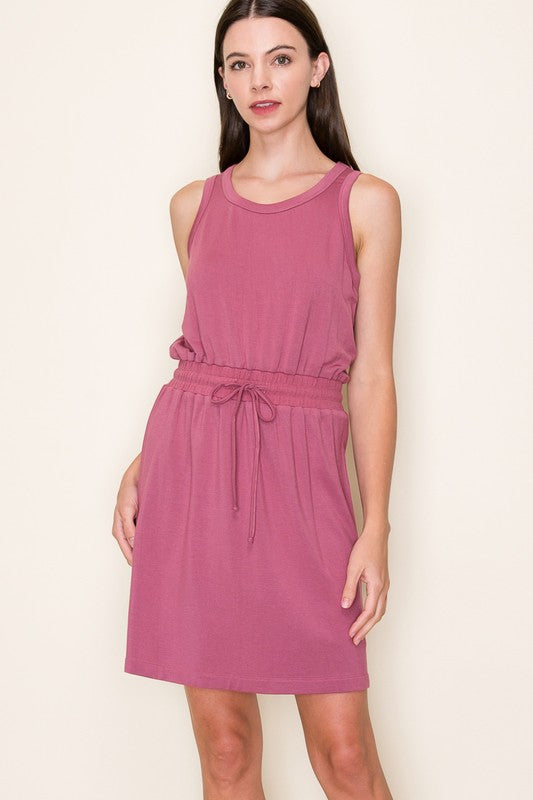 Fine terry tank dress