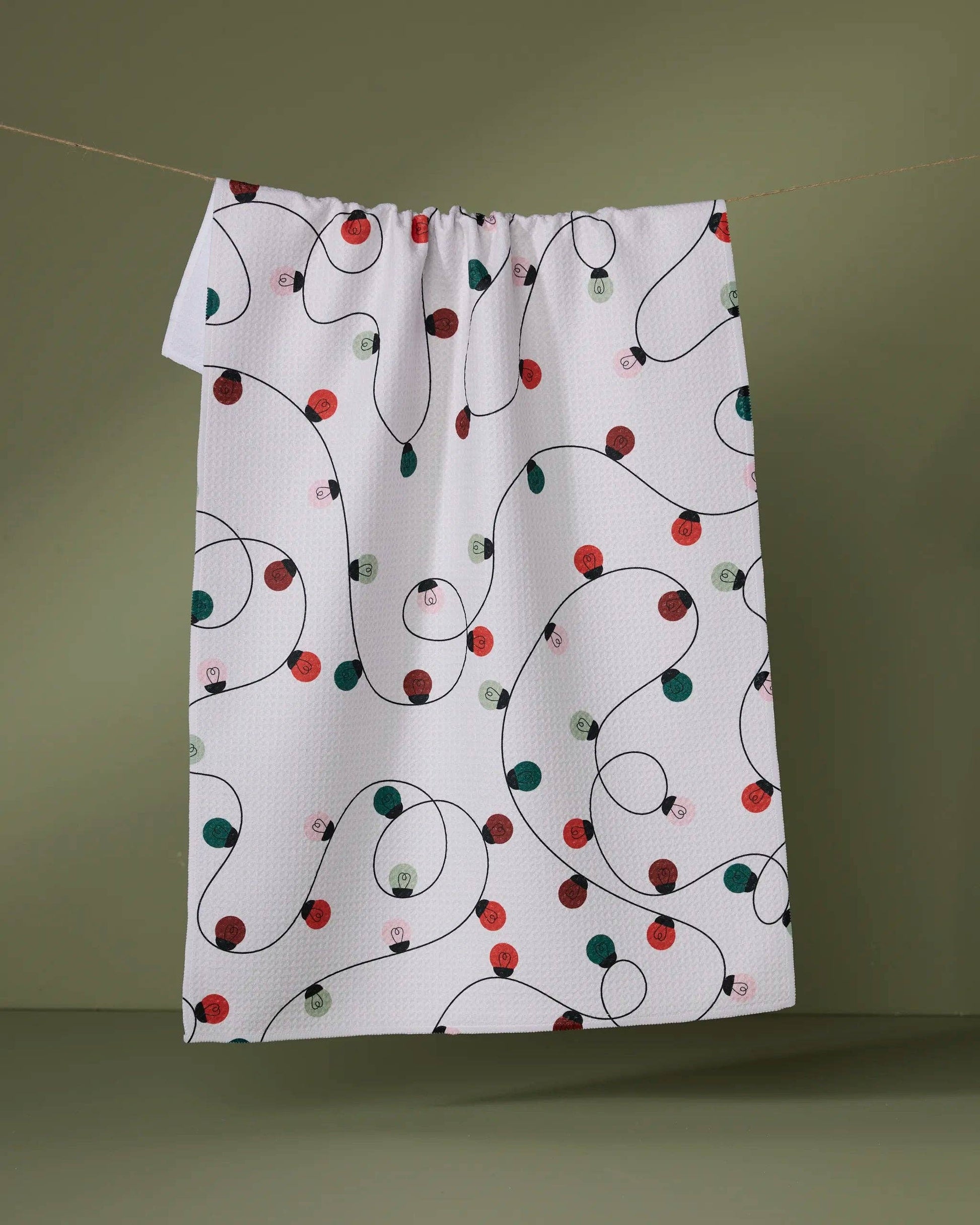 Holiday Lights Tea Towel
