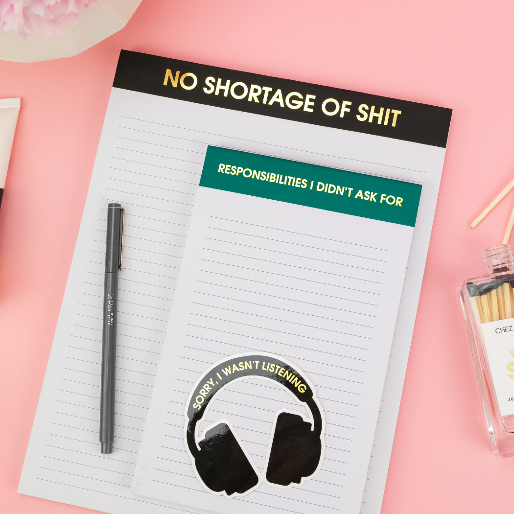 Responsibilities I Didn't Ask For - Lined Notepad,Funny Gift