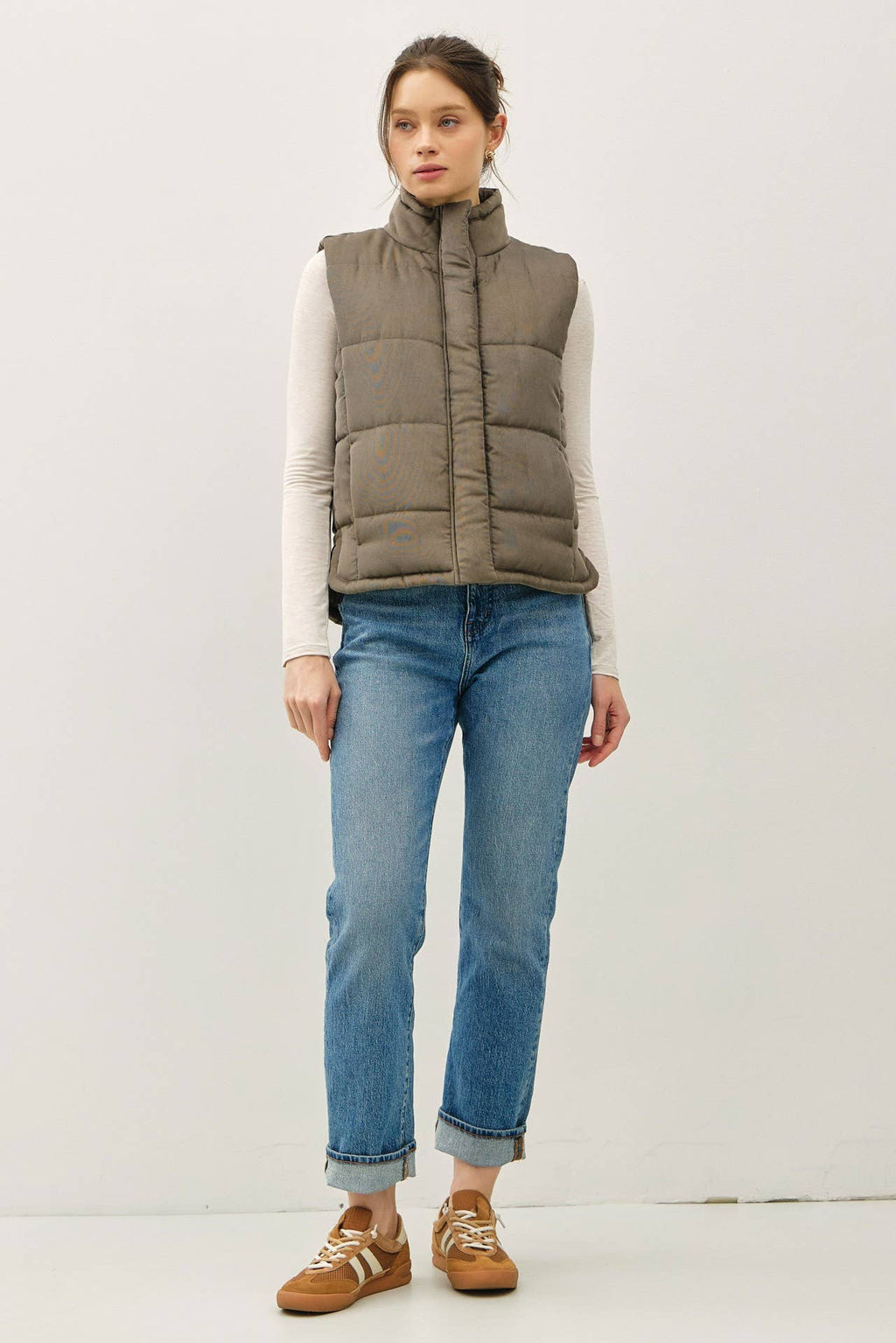 Brushed Puffer Vest