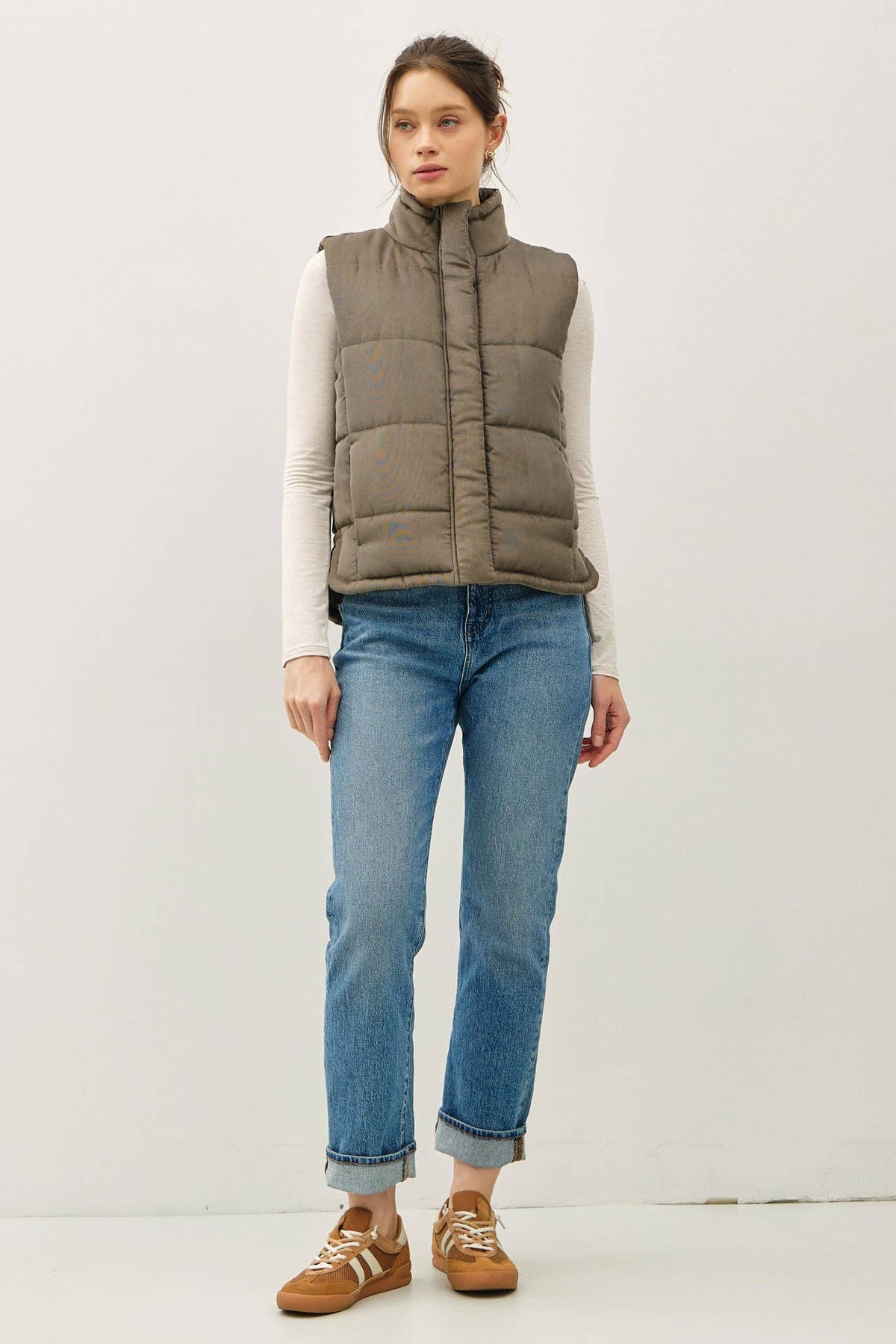 Brushed Puffer Vest