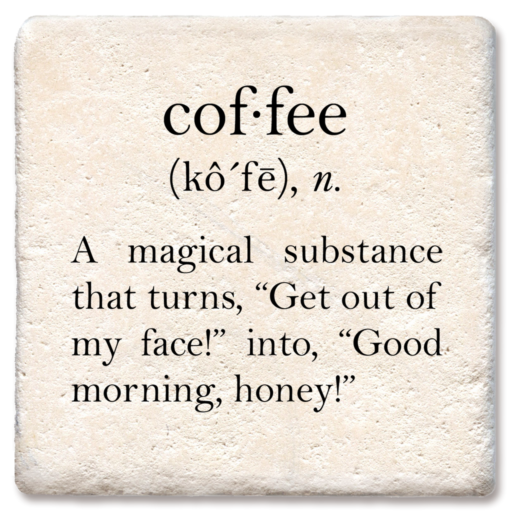 Coffee definition coaster