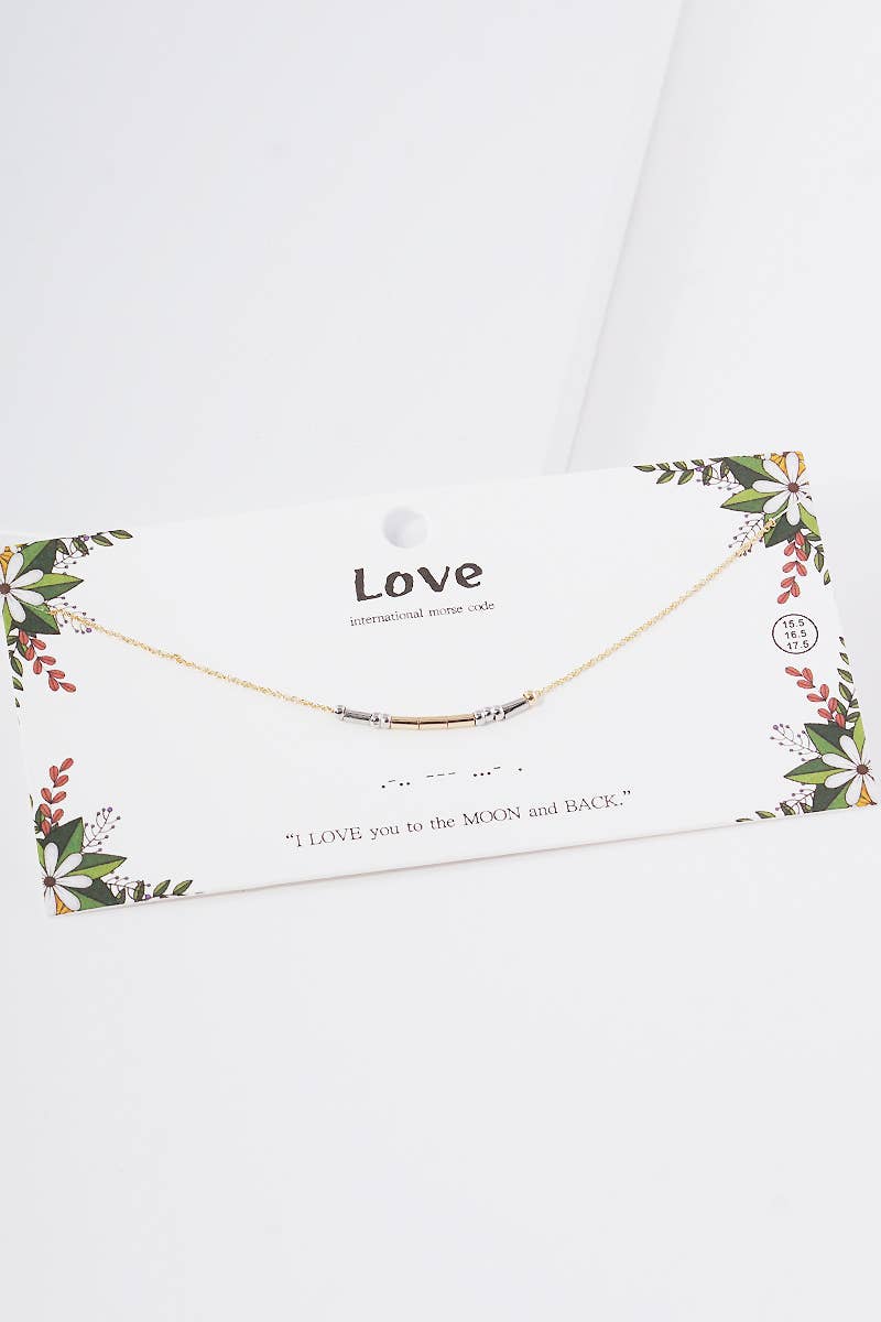 Positivity Morse Code Necklace