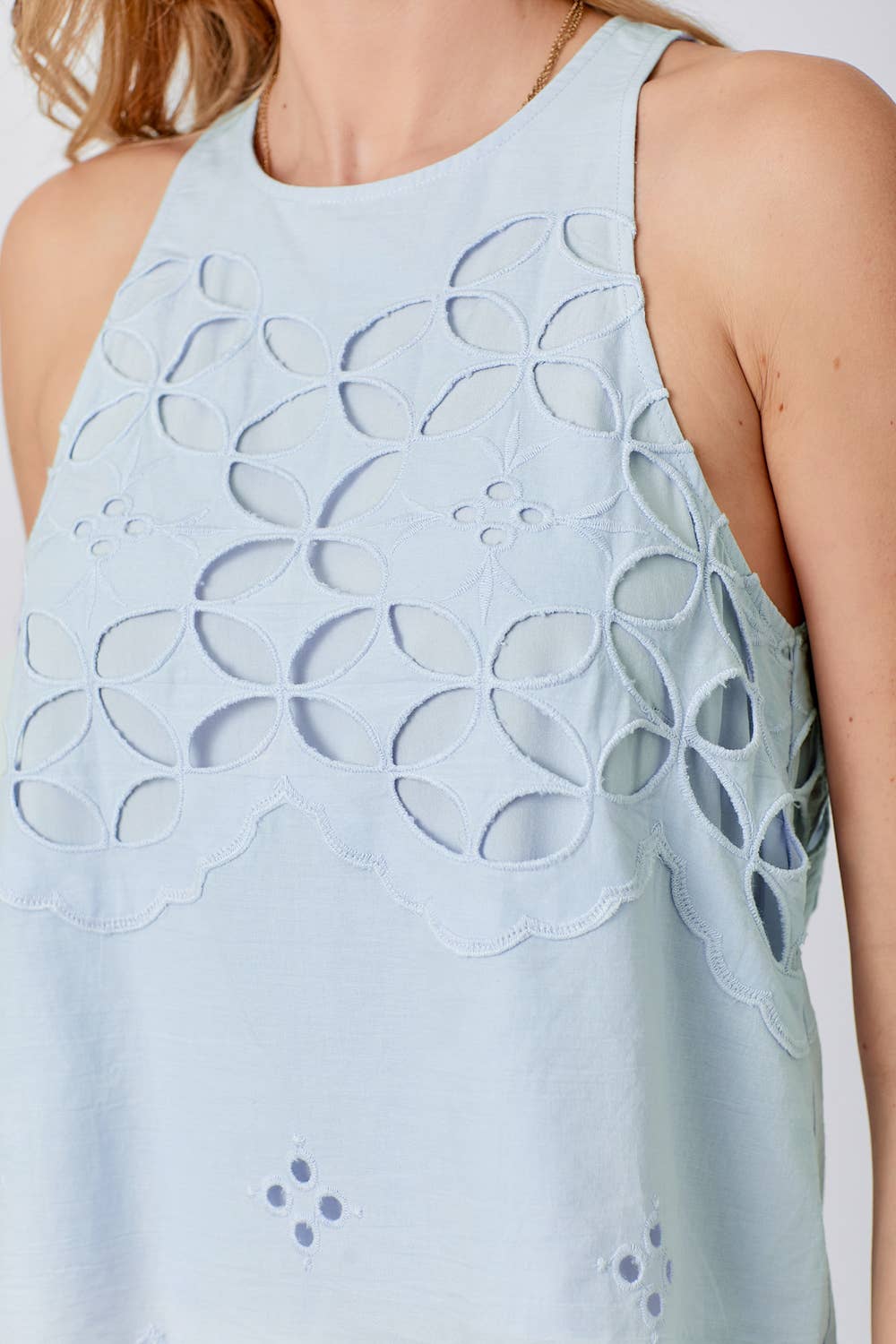 Halter Neck Lace Top