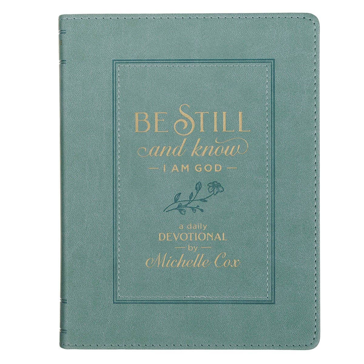 Devotional Be Still and Know Faux Leather Teal
