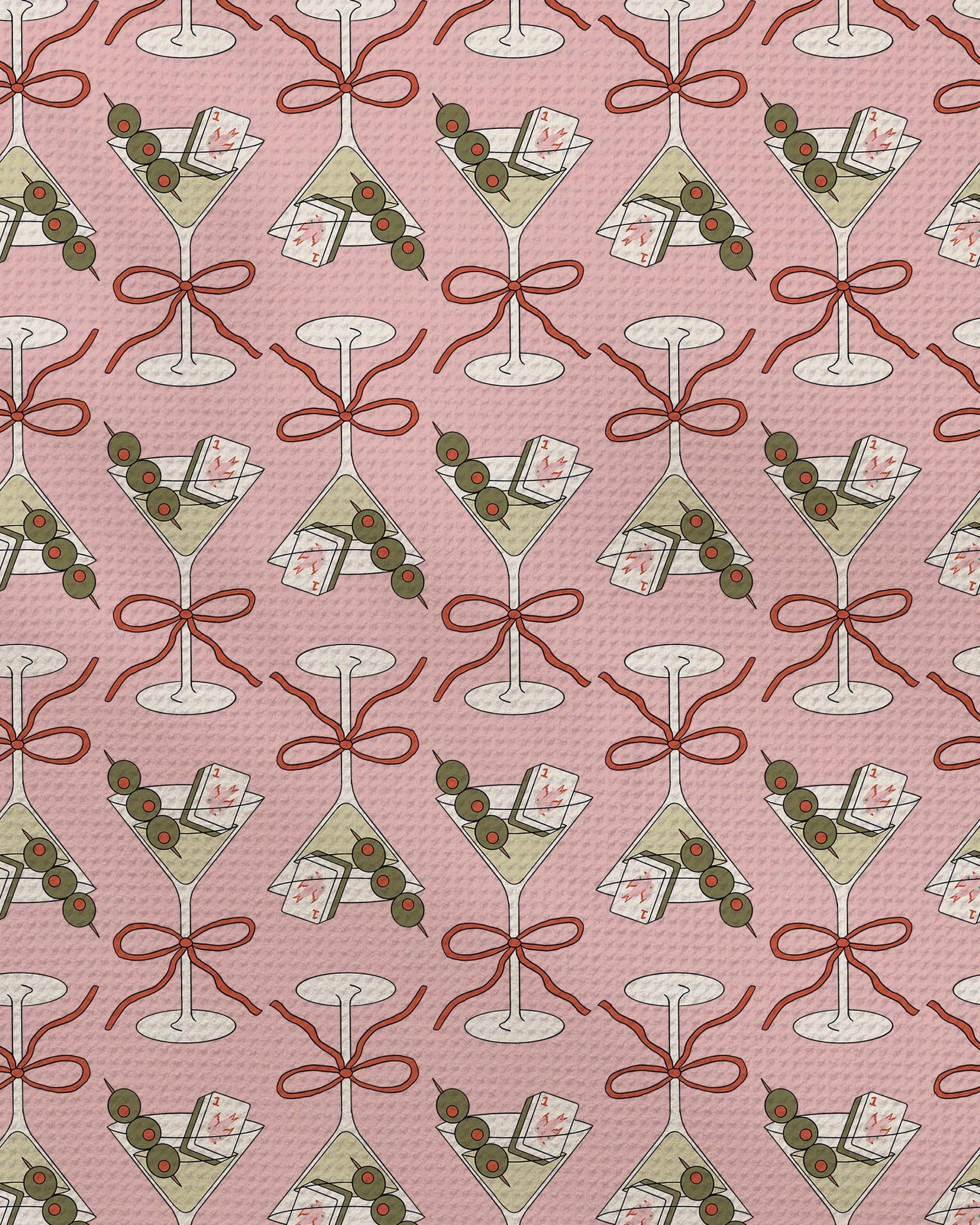 Flower-tinis Tea Towel