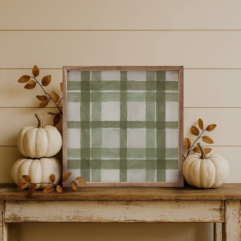 Hearthside Plaid Green 12x12