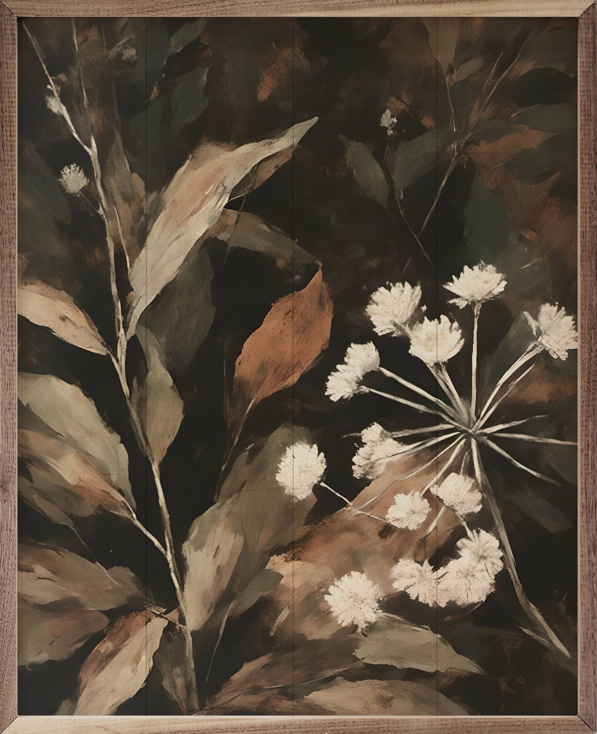 Cream Florals Wooden Sign 16 x 20