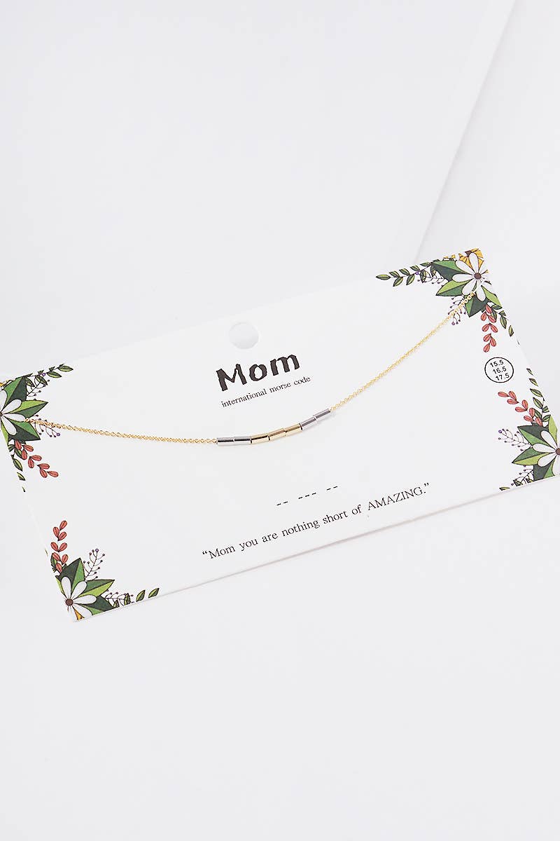 Positivity Morse Code Necklace