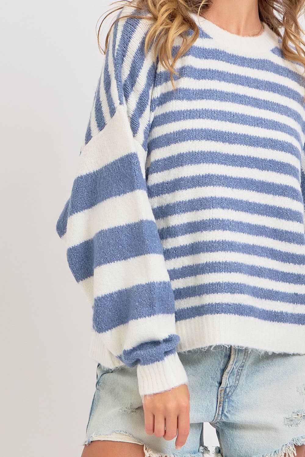 SOFT COZY EVERYDAY STRIPED KNIT SWEATER