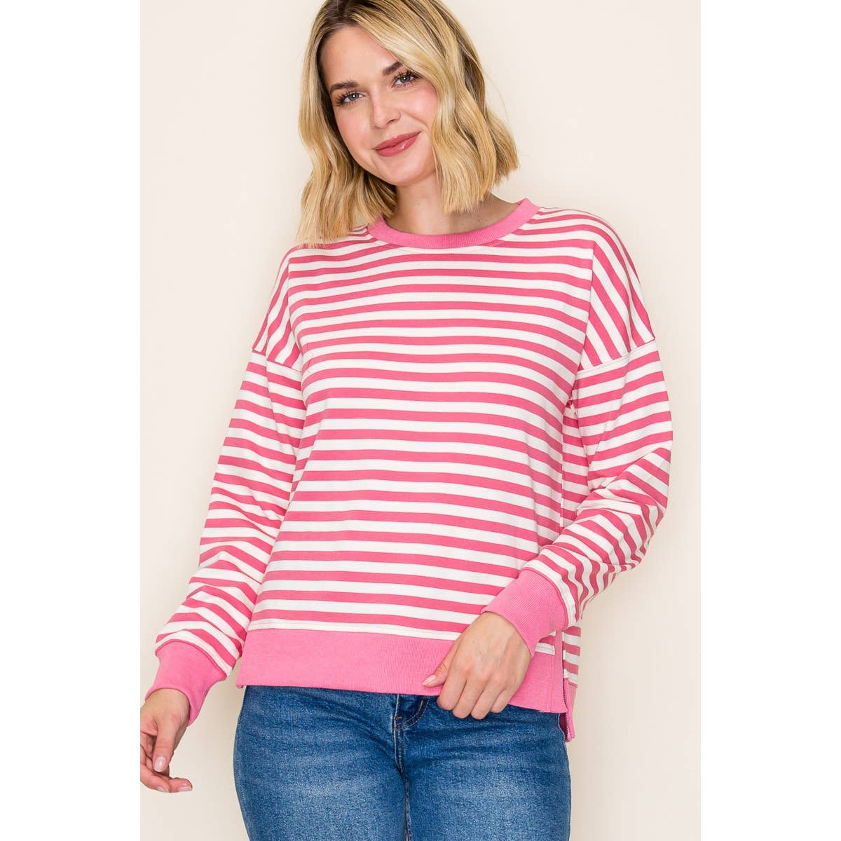 STRIPED SWEATSHIRT