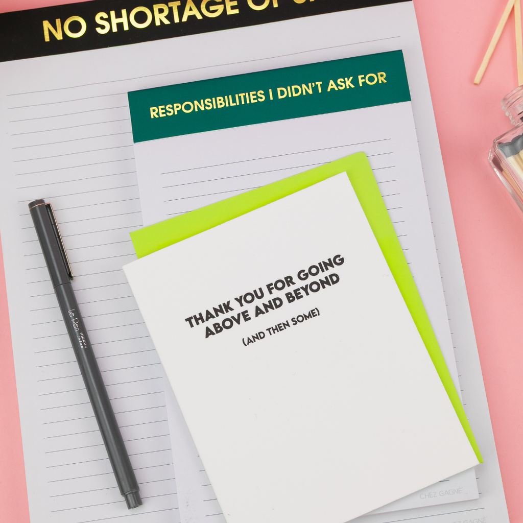 Responsibilities I Didn't Ask For - Lined Notepad,Funny Gift