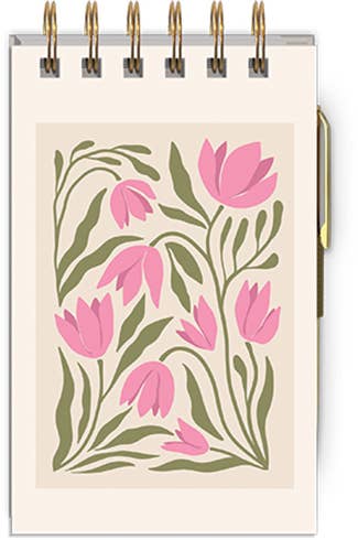 Spiral Notepad With Pen FLOWER MARKET TULIP