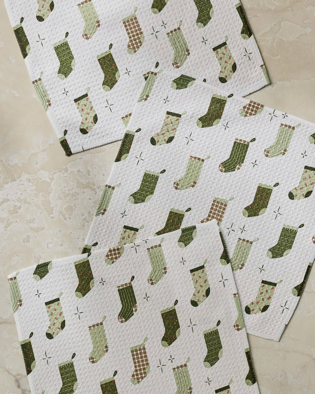 Stocking Medley Dishcloth Set