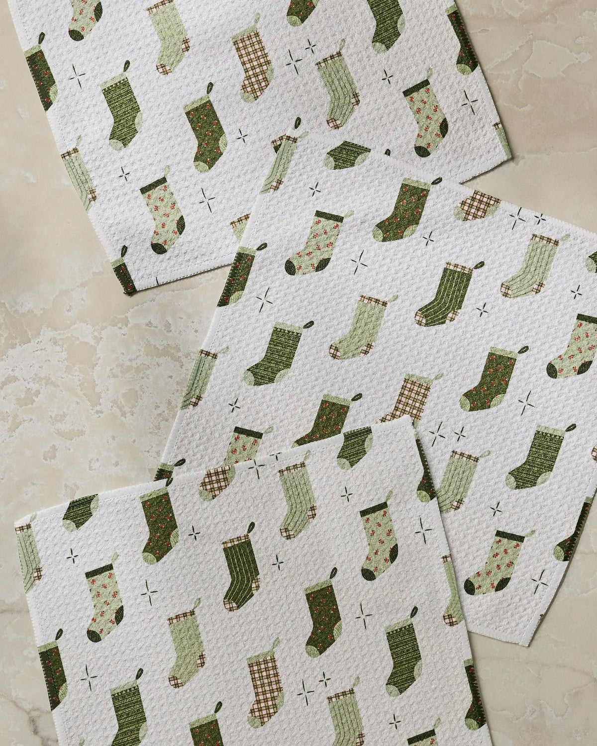 Stocking Medley Dishcloth Set