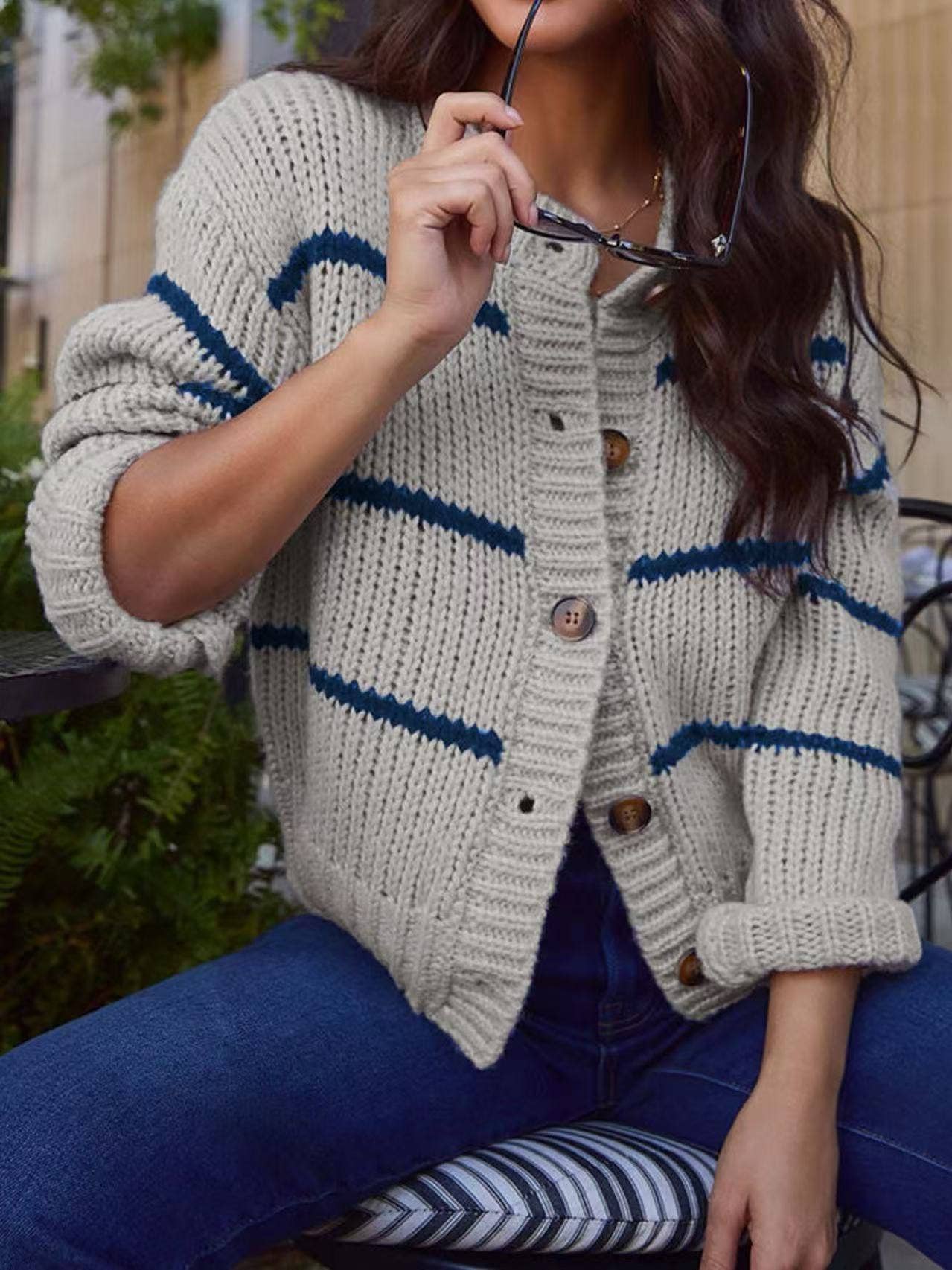 Striped Knit Sweater