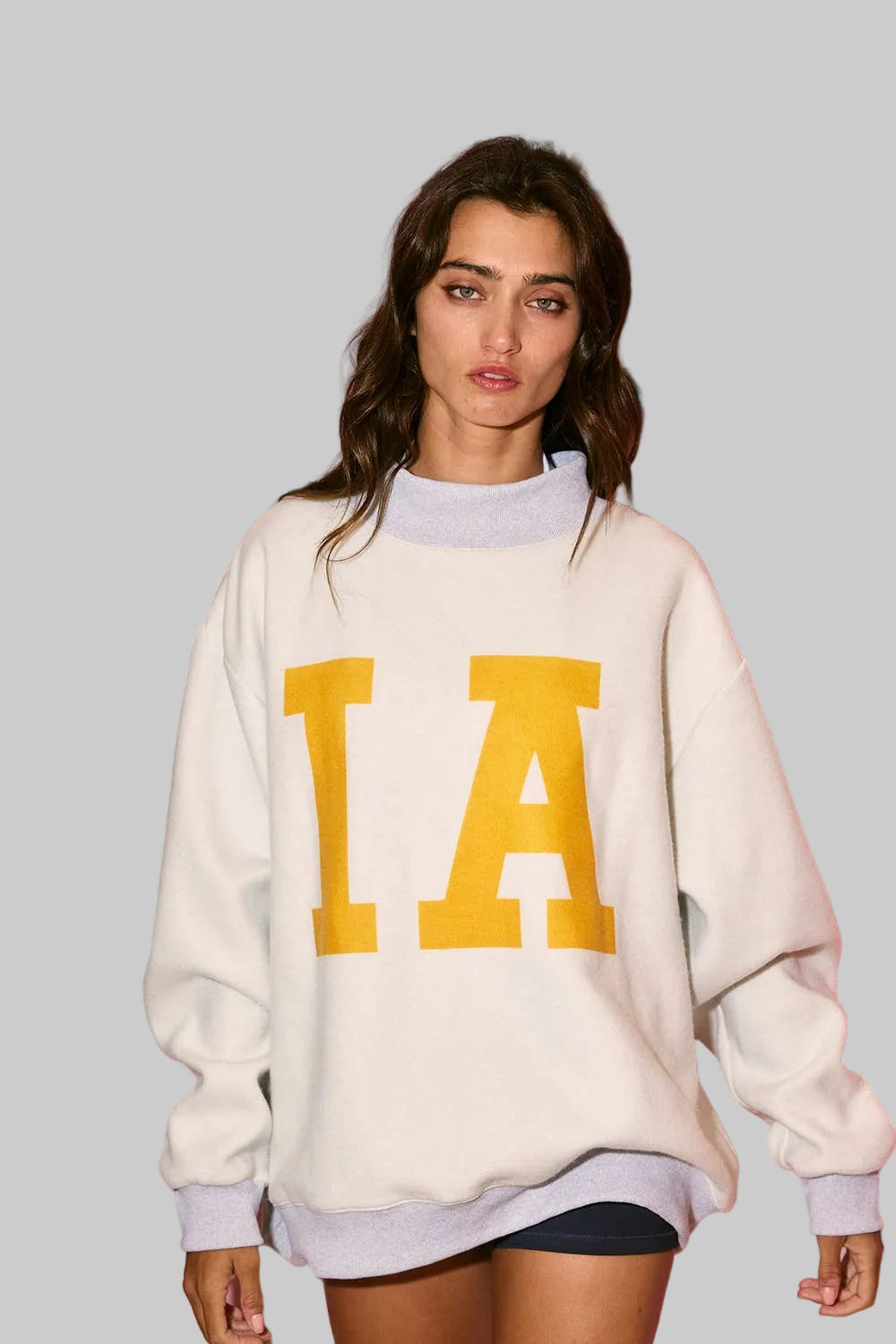 IOWA l IA Reversible Mock Neck Sweatshirt