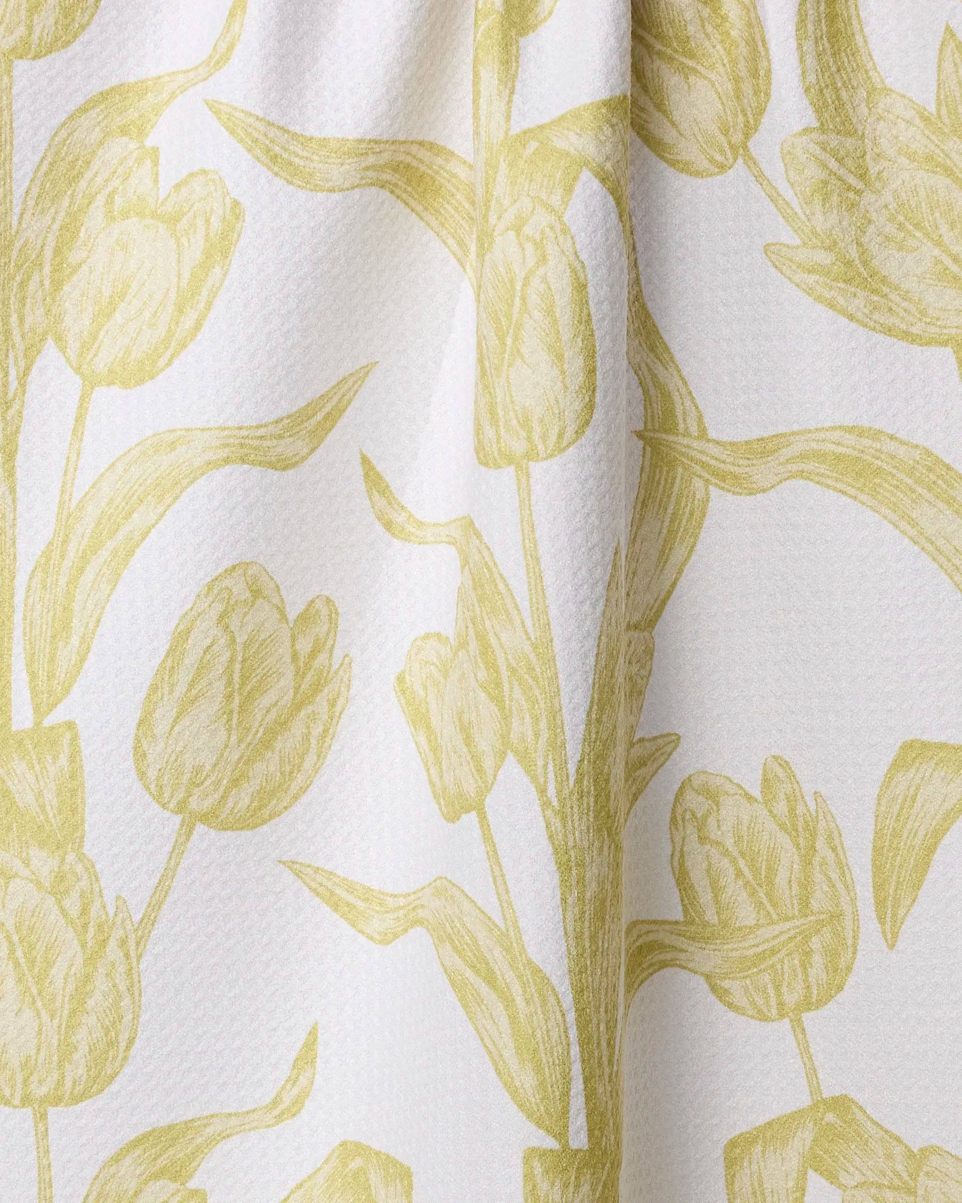 Butter Tulips Tea Towel