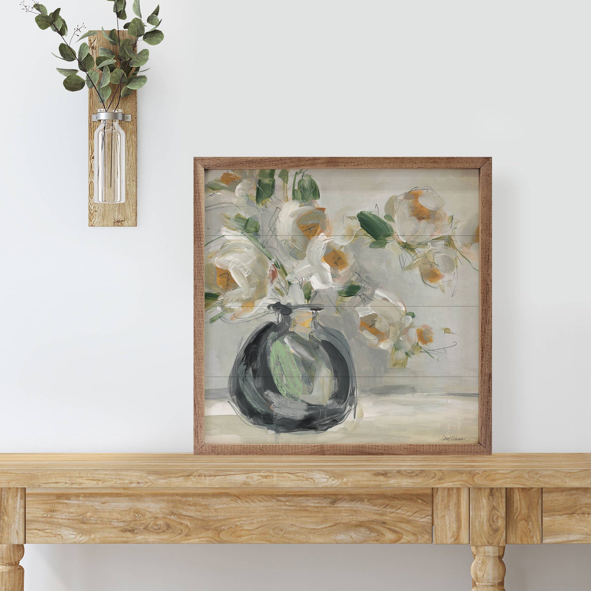 Floral Rhapsody 2 Wooden Sign 8x8