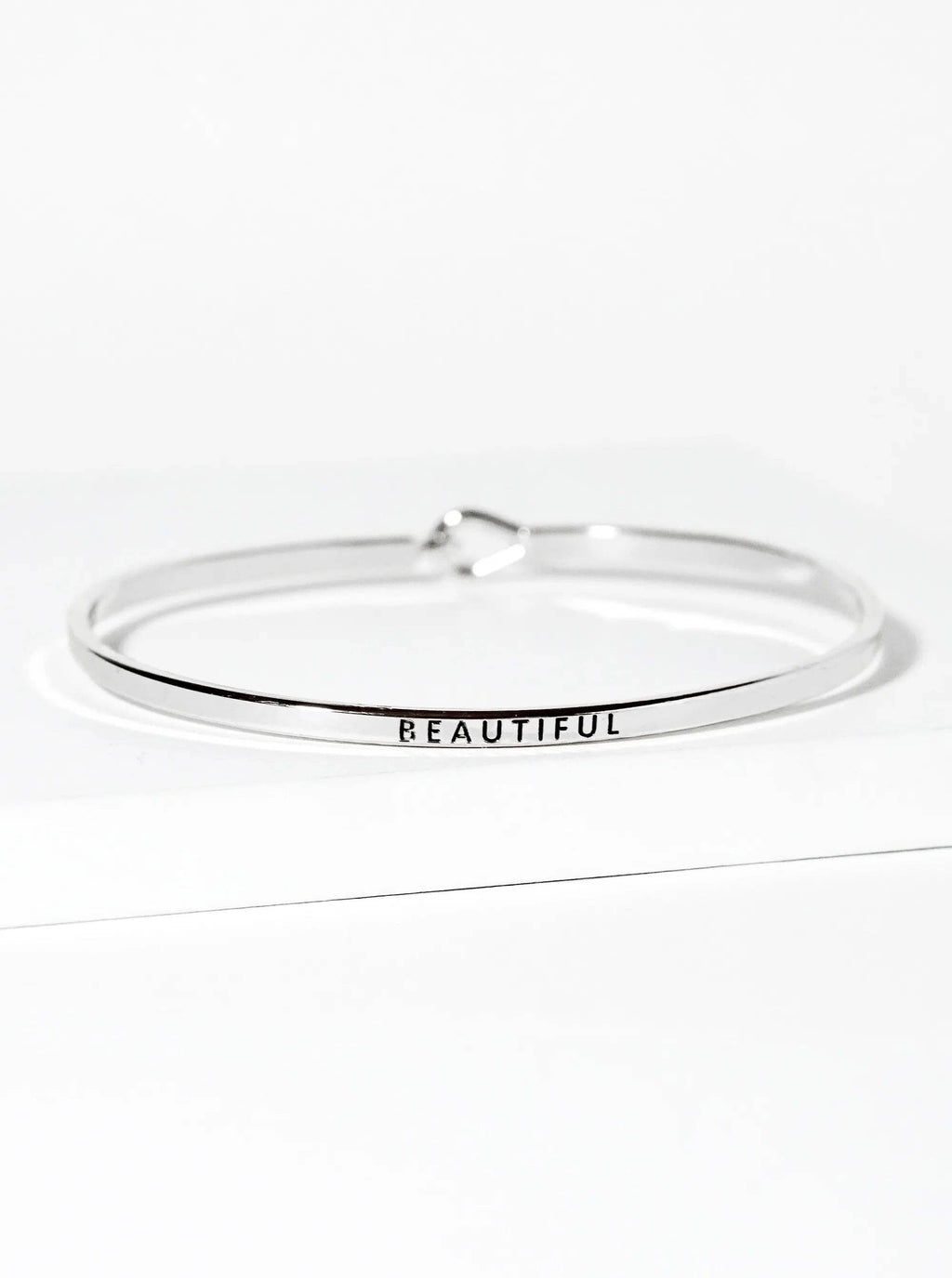 Beautiful Engraved Inspirational Bangle Bracelet