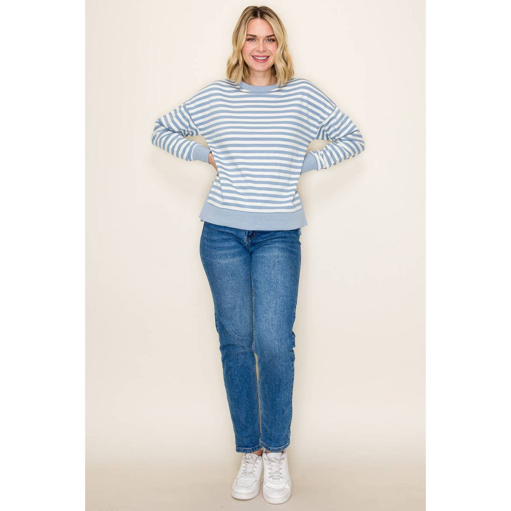 STRIPED SWEATSHIRT
