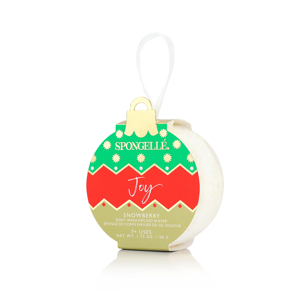 Spongelle Holiday Ornament Buffer Christmas Gift 