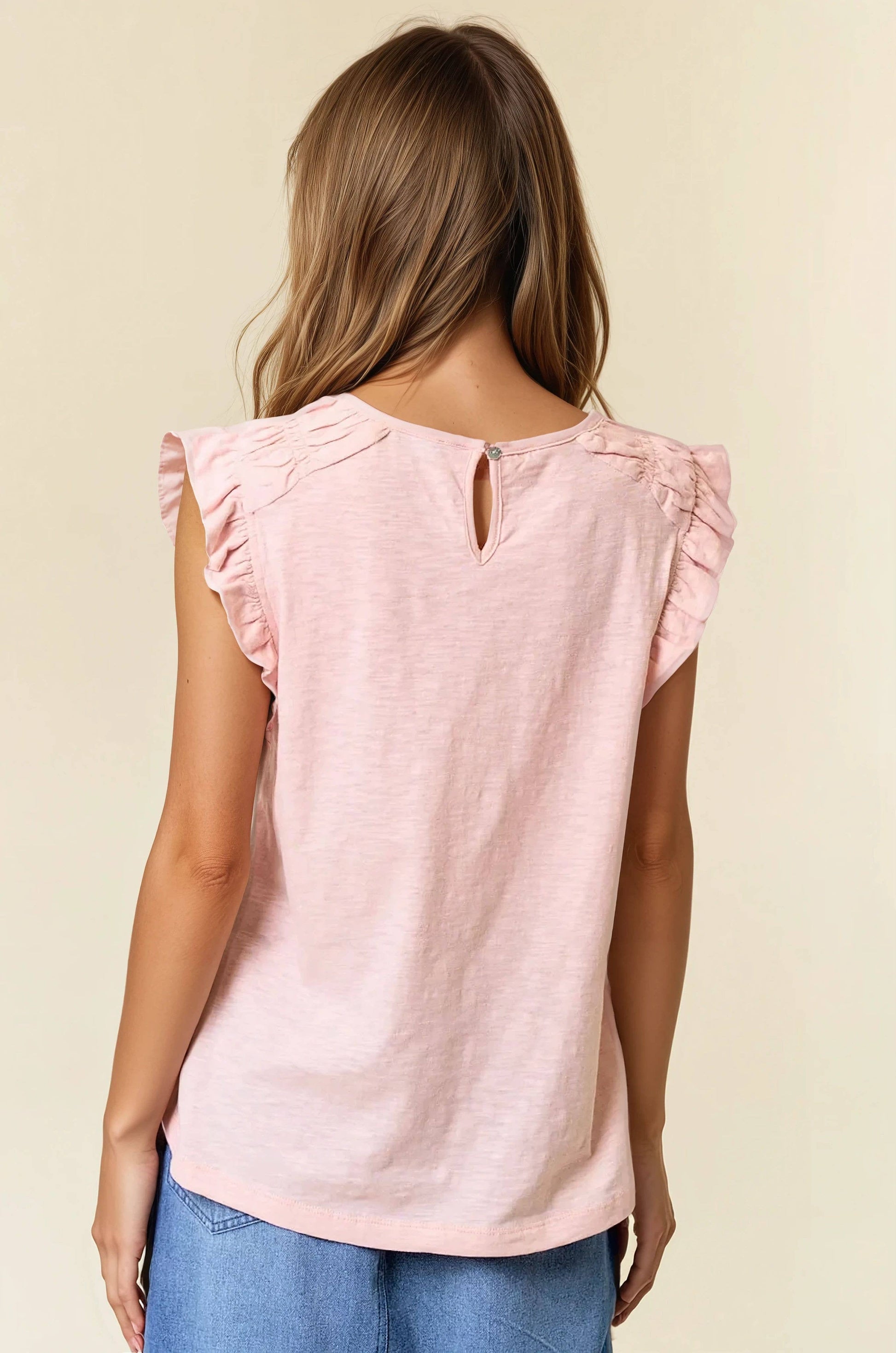 Ruffle Sleeve Blouse