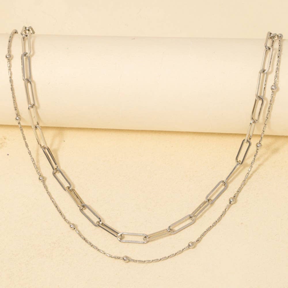 Dainty Mixed Layered Classic Chain Necklace